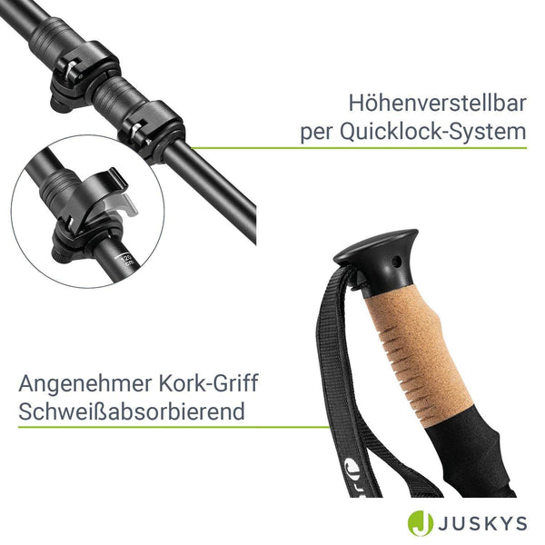 Nordic Walking Stöcke - Schwarz
