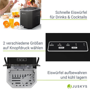 Eiswürfelmaschine IceOracle in Schwarz