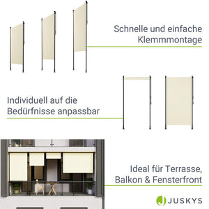 Senkrechtmarkise Barbados 100x310 cm Beige