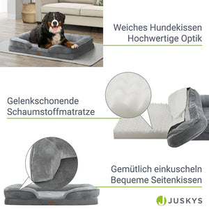 Hundebett Sheena XL Orthopädisches Haustierbett Grau