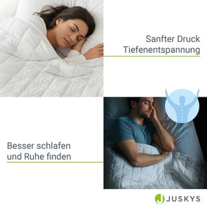 Gewichtsdecke 135x200 cm für besseren Schlaf 7 kg