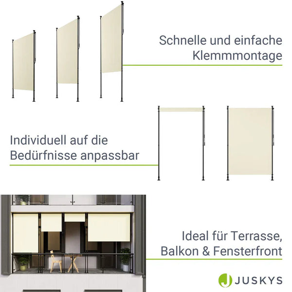 Senkrechtmarkise Barbados 120x310 cm Beige