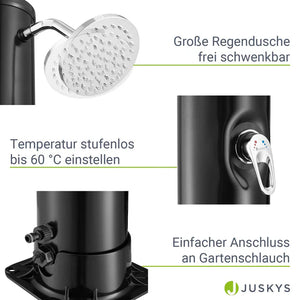 Gartendusche Solardusche Victoria 20 Liter Tank