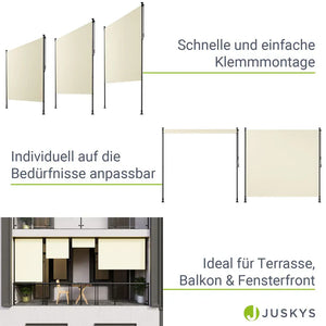 Senkrechtmarkise Barbados 200x310 cm Beige