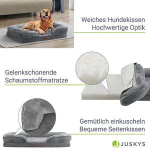 Hundebett Sheena L Orthopädisches Haustierbett Grau