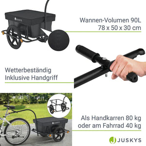 Fahrradanhänger 90 Liter Transportanhänger
