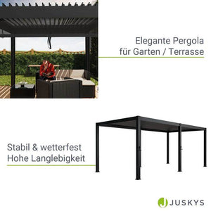 Pergola Lamellendach Tahiti Pergola mit verstellbaren Lamellen