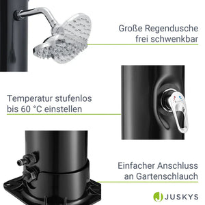 Gartendusche Solardusche Victoria 35 Liter Tank