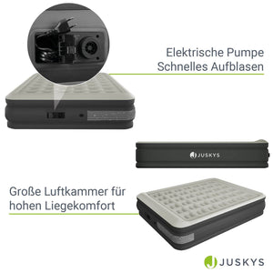 Luftbett Sapri L mit integrierter Pumpe - Grau/Anthrazit