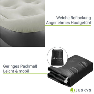 Luftbett Sapri M mit integrierter Pumpe - Grau/Anthrazit