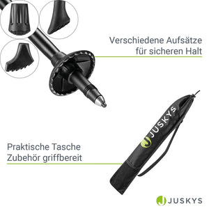 Nordic Walking Stöcke - Schwarz
