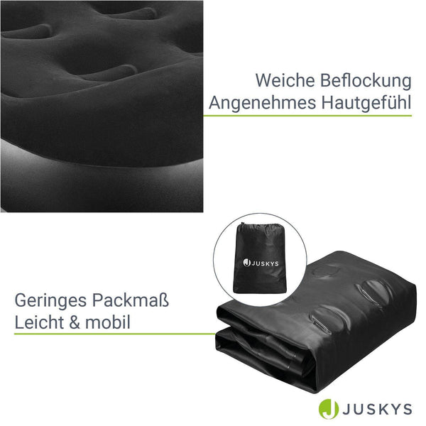 Luftbett Sapri L mit integrierter Pumpe - Schwarz