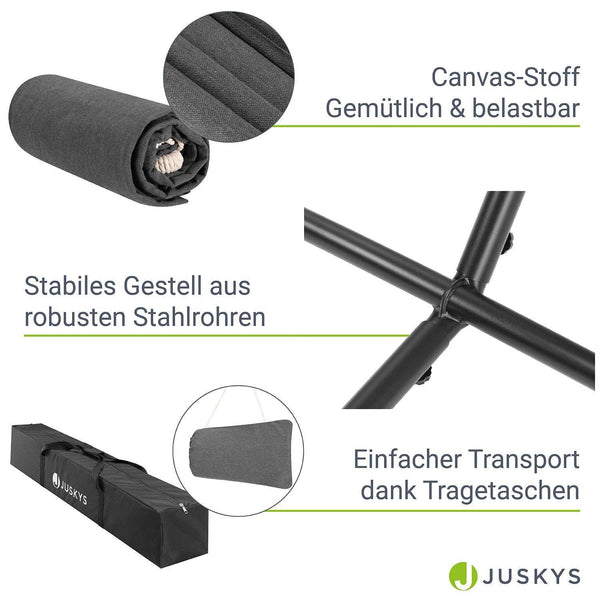 Hängematte Paya mit Gestell - Anthrazit