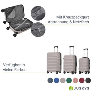 Hartschalen Kofferset Rom 3 tlg Beige