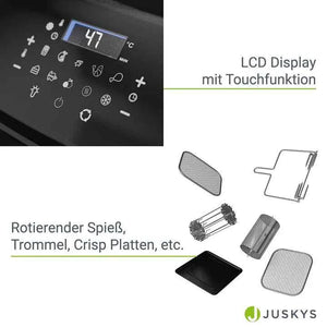 Heißluftfritteuse Airfryer 12L mit 10 Programmen