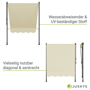Klemmmarkise Kapstadt 150x120 cm Beige