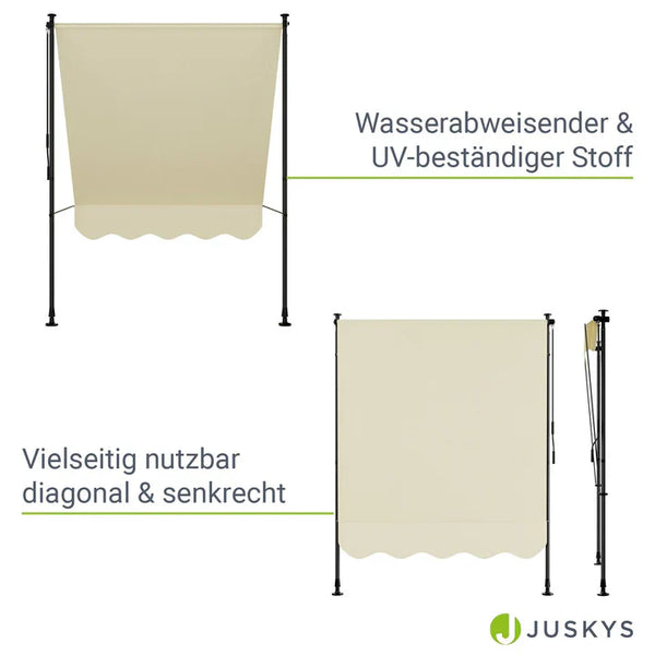 Klemmmarkise Kapstadt 150x120 cm Beige