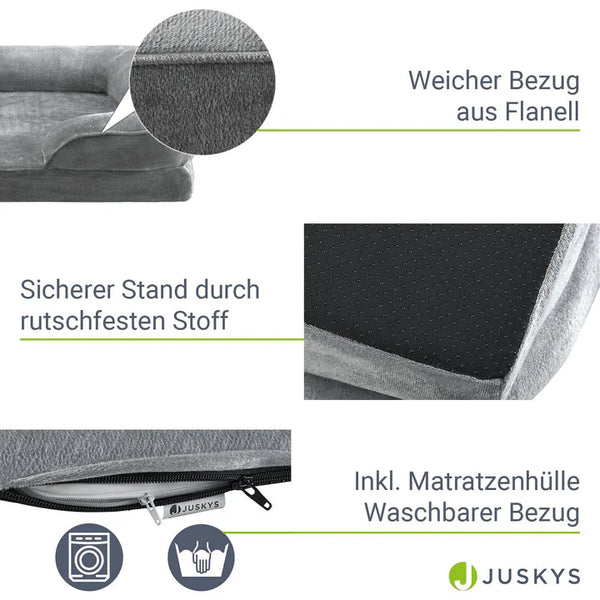 Hundebett Sheena M Orthopädisches Haustierbett Grau