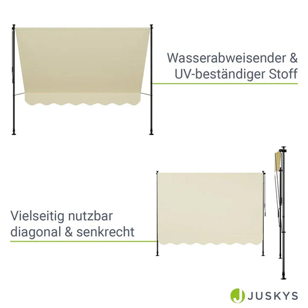 Klemmmarkise Kapstadt 250x120 cm Beige