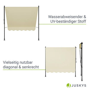 Klemmmarkise Kapstadt 200x120 cm Beige