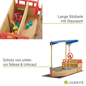 Sandkasten Käpt’n Pit aus Holz