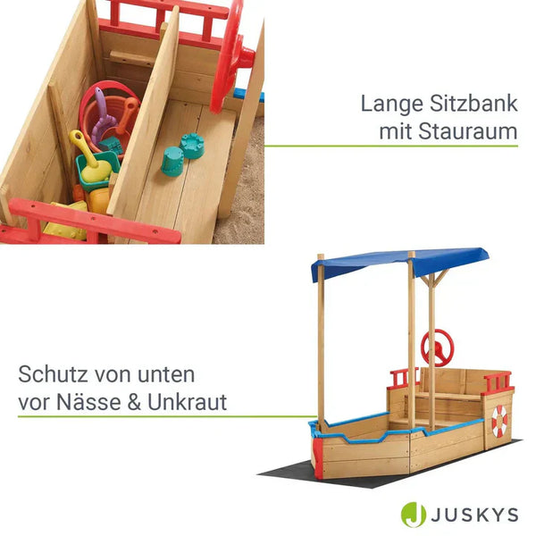 Sandkasten Käpt’n Pit aus Holz