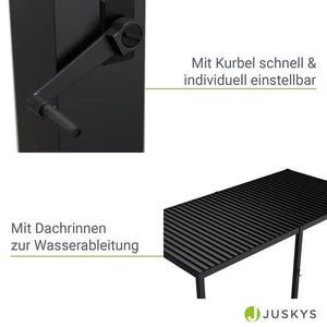 Pergola Lamellendach Tahiti Pergola mit verstellbaren Lamellen