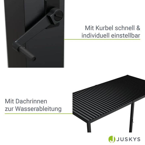 Pergola Lamellendach Tahiti Pergola mit verstellbaren Lamellen