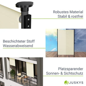 Senkrechtmarkise Barbados 120x310 cm Beige