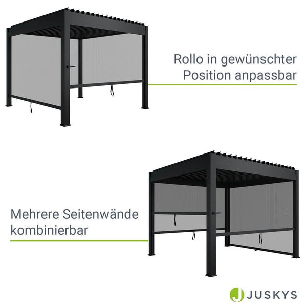 Seitenwand für Pergola Lamellendach Tahiti 3 Meter