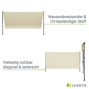 Klemmmarkise Kapstadt 350x120 cm Beige