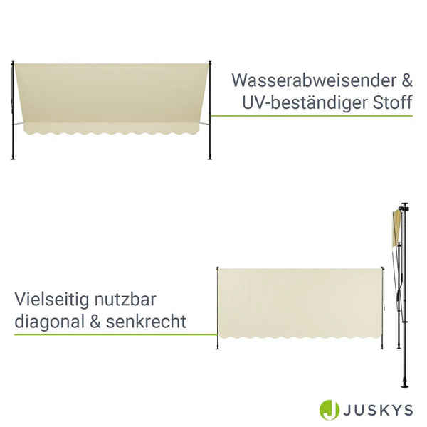 Klemmmarkise Kapstadt 400x120 cm Beige