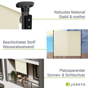 Senkrechtmarkise Barbados 200x310 cm Beige