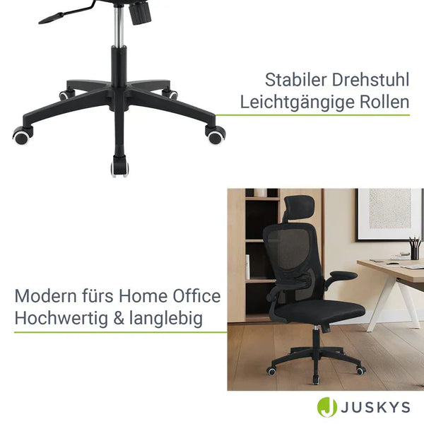 Bürostuhl Baltimore höhenverstellbar Schwarz