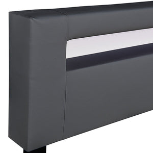 LED Polsterbett Paris 180x200 cm mit Lattenrost Dunkelgrau