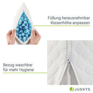 2er Set Kopfkissen 40 x 60 cm mit Memory Foam