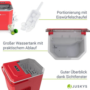 Eiswürfelmaschine IceOracle in Rot