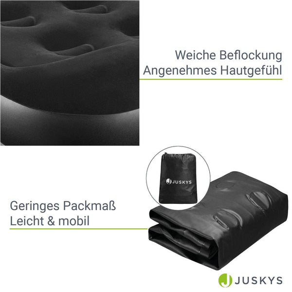 Luftbett Sapri M mit integrierter Pumpe - Schwarz