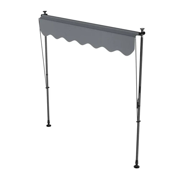 Klemmmarkise Kapstadt 200x120 cm Grau