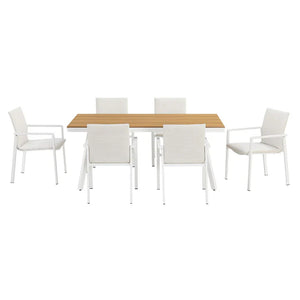 Premium Gartenlounge Set Maui Tisch mit 6 Stühlen