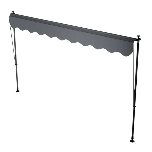 Klemmmarkise Kapstadt 350x120 cm Grau