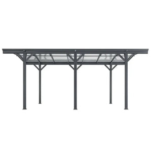 Carport mit Bogendach Stellplatz 5 x 3 m in Dunkelgrau