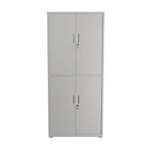 Aktenschrank Büroschrank aus Metall Weiss