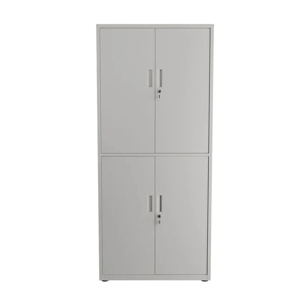 Aktenschrank Büroschrank aus Metall Weiss