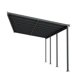 Terrassenüberdachung Dach Borneo 6x3 m Grau