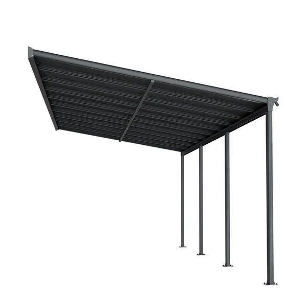 Terrassenüberdachung Dach Borneo 6x3 m Grau