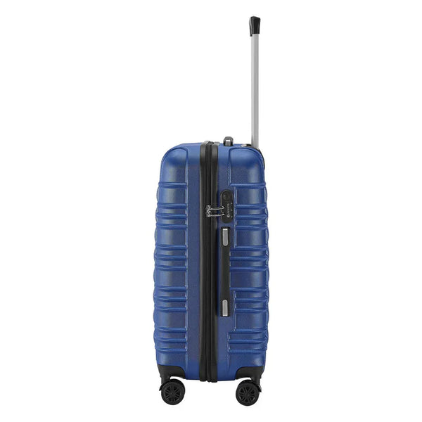 Hartschalen Kofferset Rom - Blau 4-teiliges Set mit schlagfester ABS-Hartschale und 360° Rollen
