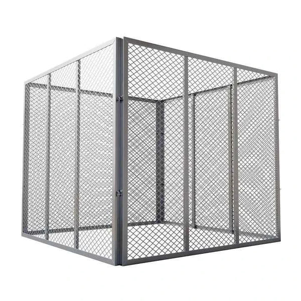 Metall Komposter für Gartenabfälle 450L Silber