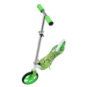 Cityroller Scooter mit XXL Rädern, Fußständer Hinterradreibungsbremse