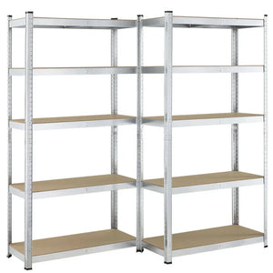 2er Set Lagerregal Schwerlastregale "Basic" 180 x 90 x 40 cm
